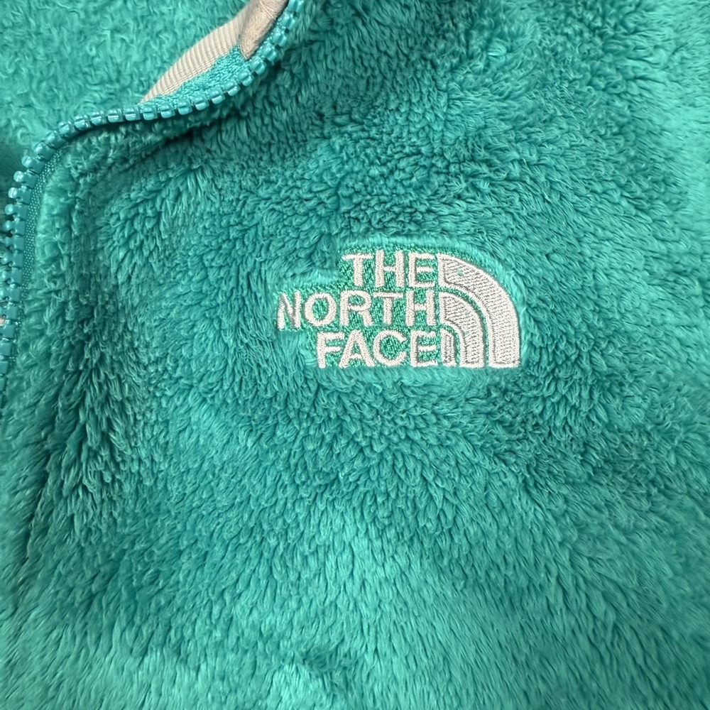 The North Face Jacket Womens Small Teal Osito Fleece Full Zip High Pile Soft - Picture 3 of 9